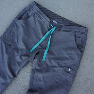 Figs Women's Size XXS/P Grey Kade Straight‎ Leg Scrub Pants